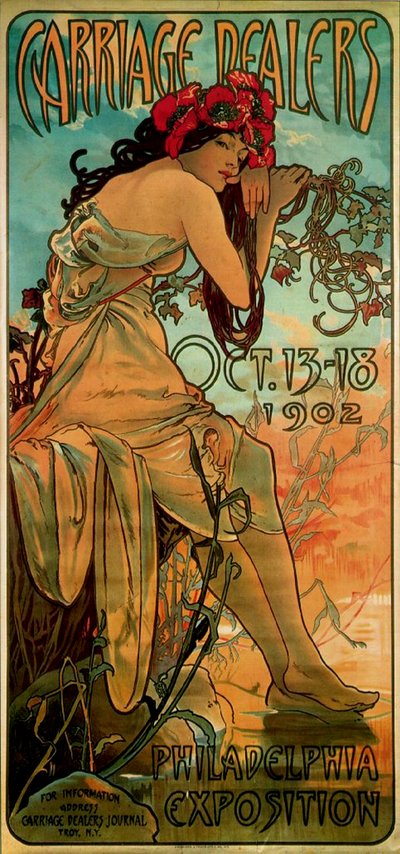 Carriage Dealers by Alphonse Mucha